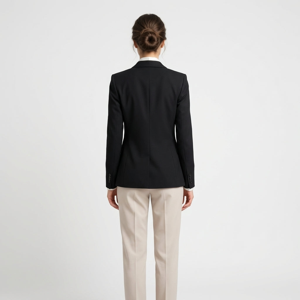 Klassischer Blazer - Schwarz - Elegantes Design - Damen