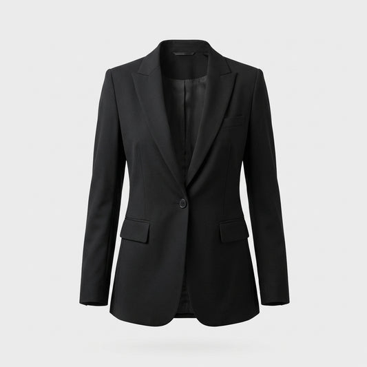 Klassischer Blazer - Schwarz - Elegantes Design - Damen