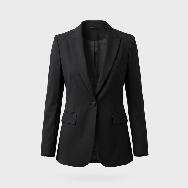 Klassischer Blazer - Schwarz - Elegantes Design - Damen